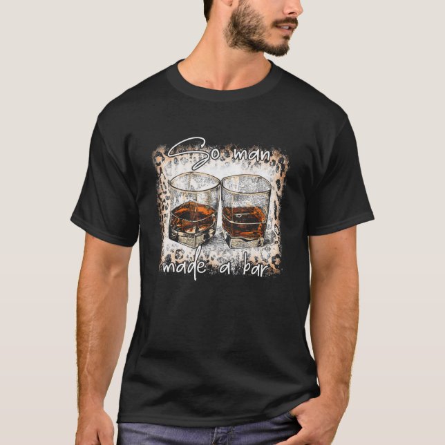 Camiseta Así que el hombre hizo un "Bar Music Country", el  (Anverso)