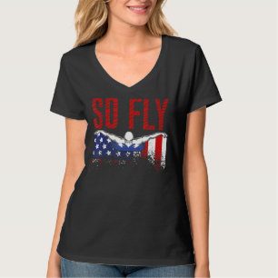 Camiseta Así Que Fly Usa Swimming Team Deportista Estadouni