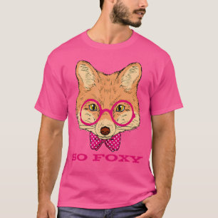 Camiseta Así Que Foxy Fox Con Glasses Bow Tie