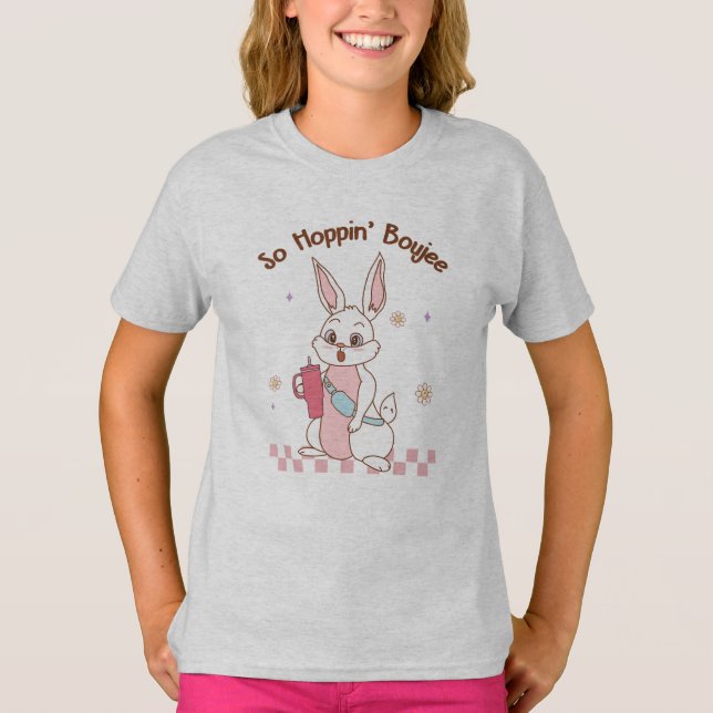 Camiseta Así que Hoppin Boujee Tumbler Belt Bag Bunny Easte (Anverso)