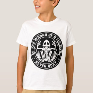 Camiseta Así Que Quieres Ser Un Frogman "Never Quit" Parche