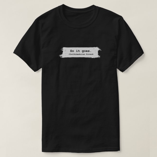 Camiseta Así que va Kurt Vonnegut (Diseño del anverso)