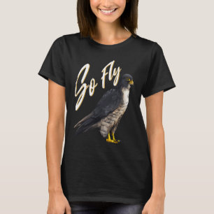 Camiseta Así que volando halcón peregrino para ornitólogos