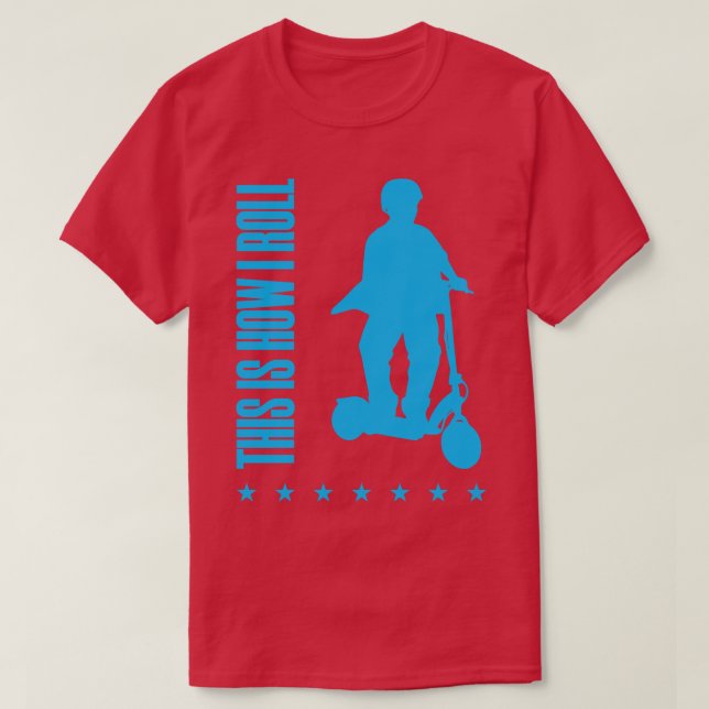 Camiseta Así Rueda el Amante del Scooter (Diseño del anverso)