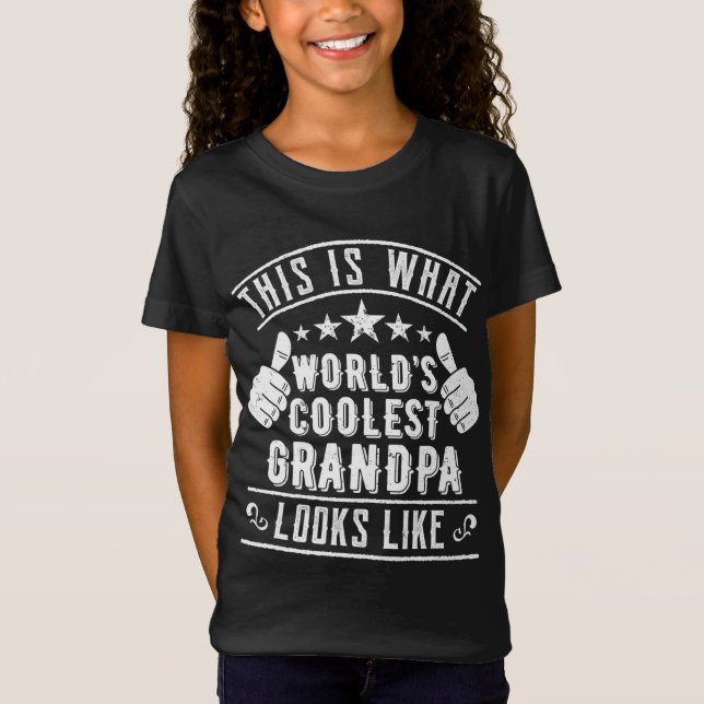 Camiseta Así se ve el abuelo más frío del mundo (Anverso)