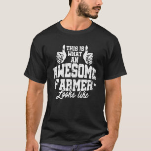 Camiseta Así Se Ve Un Increíble Granjero Como Un Tractor