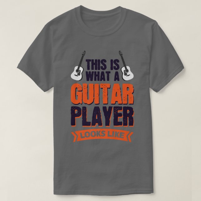 Camiseta Así Se Ve Un Jugador De Guitarra Premium (Diseño del anverso)