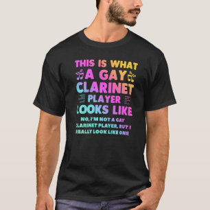 Camiseta Así Se Ve Un Jugador Gay Clarinet Lgbt