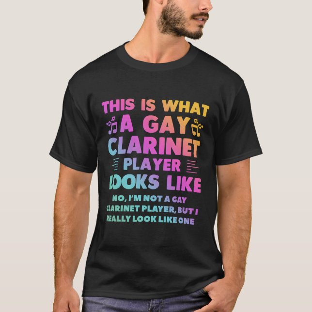 Camiseta Así Se Ve Un Jugador Gay Clarinet Lgbt (Anverso)