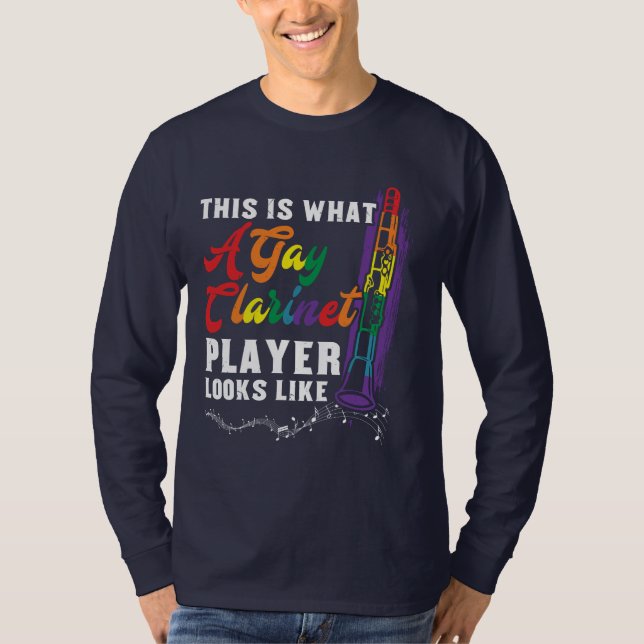 Camiseta Así se ve un jugador gay de Clarinet (Anverso)