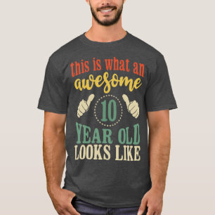 Camiseta Así se ve un niño increíble de 10 años