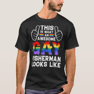 Camiseta Así Se Ve Un Pescador Gay Como Lgbtq Prid