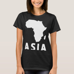 Camiseta Asia África Curiosamente Específica Mordaza Humor 