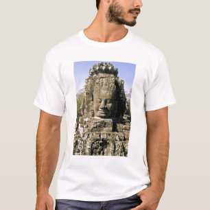 Camiseta Asia, Camboya, Siem Reap. Angkor Thom, cabezas de