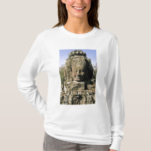 Camiseta Asia, Camboya, Siem Reap. Angkor Thom, cabezas de