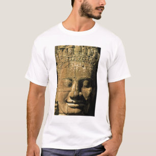 Camiseta Asia, Camboya, Siem Reap. Angkor Thom, cabezas de