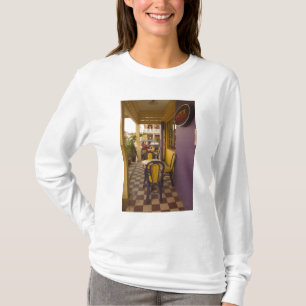 Camiseta Asia, Camboya, Siem Reap, cafetería.