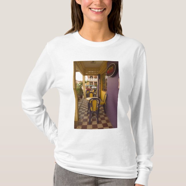 Camiseta Asia, Camboya, Siem Reap, cafetería. (Anverso)