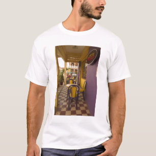 Camiseta Asia, Camboya, Siem Riep, cafetería.
