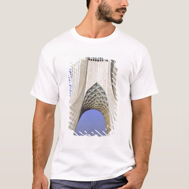 Camiseta Asia, Irán, Teherán. Monumento a la libertad en Az (Anverso)