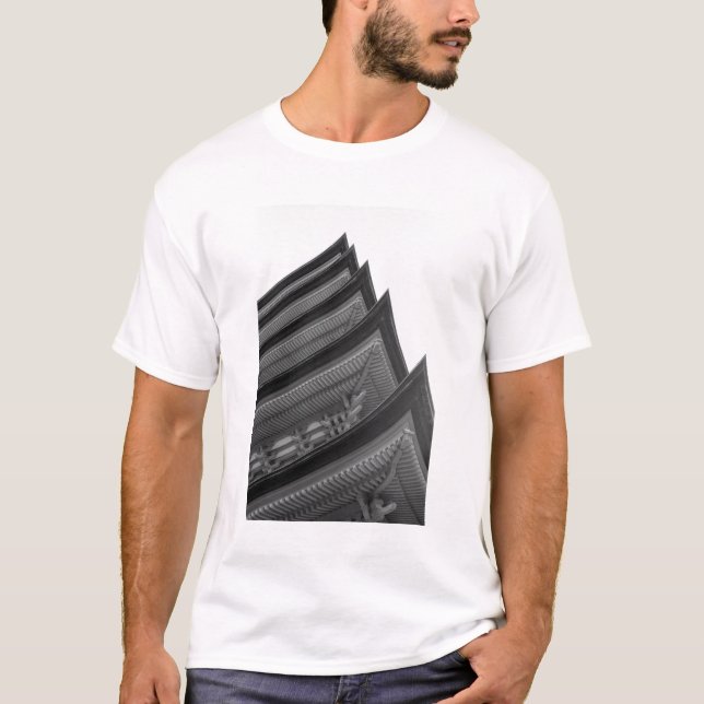 Camiseta Asia, Japón, Miyajima. Detalle del templo (Anverso)