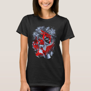 Camiseta Asia Koi Fish Lotus Flower Temple Sakura Water Lil