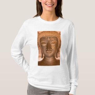Camiseta Asia, Laos, Vientiane, Escultura de bronce en Wat