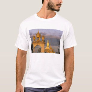 Camiseta Asia, Laos, Vientiane. Templo de That Luang.