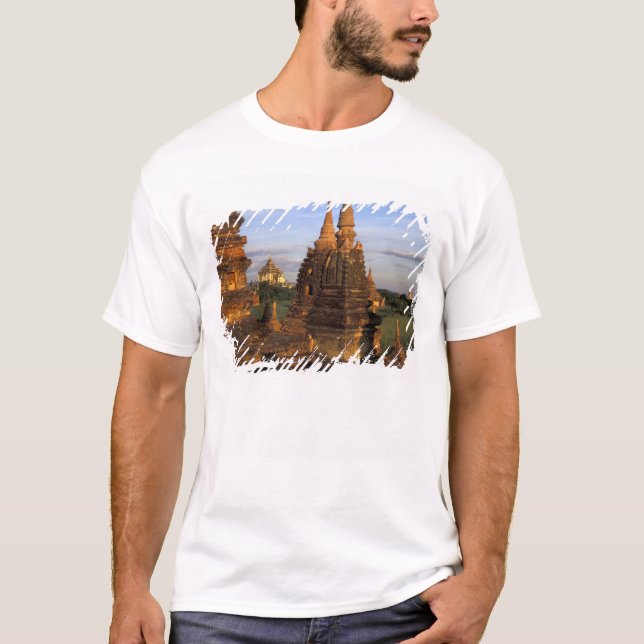 Camiseta Asia, Myanmar, Bagan. Templos antiguos y (Anverso)