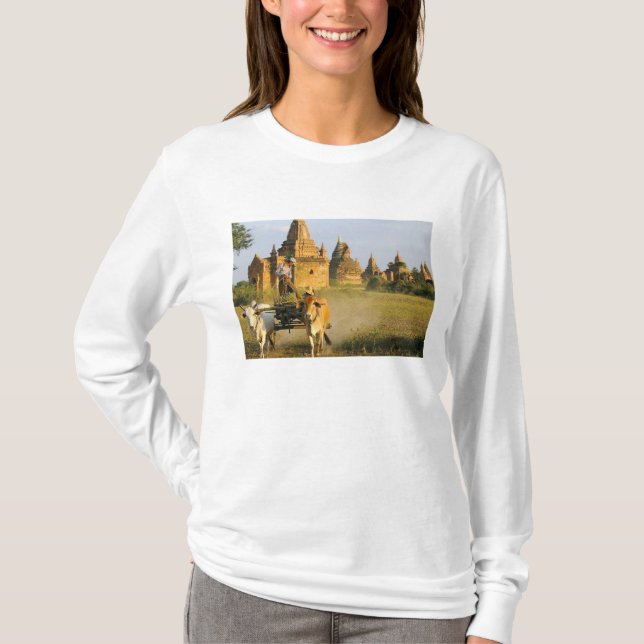 Camiseta Asia, Myanmar (Birmania), Bagan (Pagan). Un carro  (Anverso)