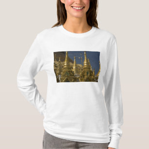 Camiseta Asia, Myanmar, Yangon. Estupa dorada de Shwedagon