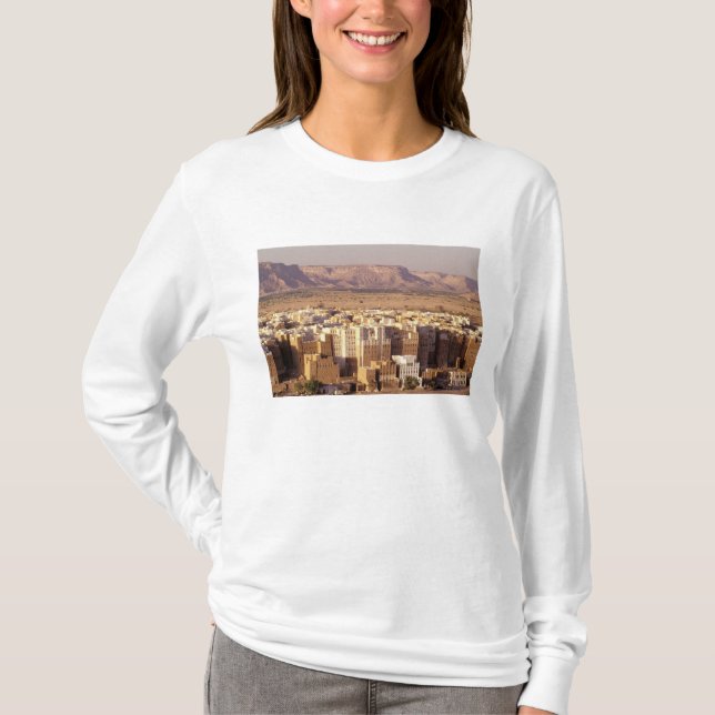 Camiseta Asia, Oriente Medio, República del Yemen. Shibam (Anverso)