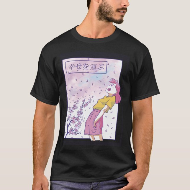 Camiseta Asia Sakura Blossom Tree Pink (Anverso)