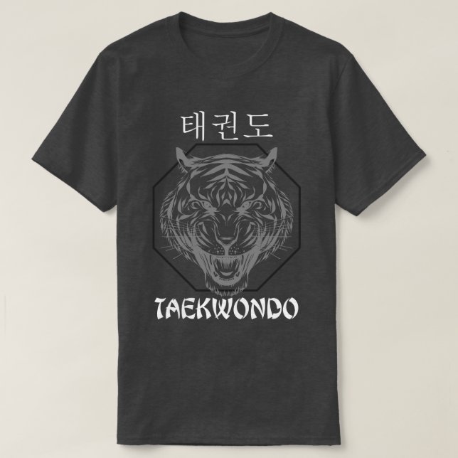Camiseta Asia Sport Tiger Martial Arts Taekwondo (Diseño del anverso)