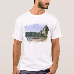 Camiseta Asia, Tailandia, Krabi. Playa West Railay, larga