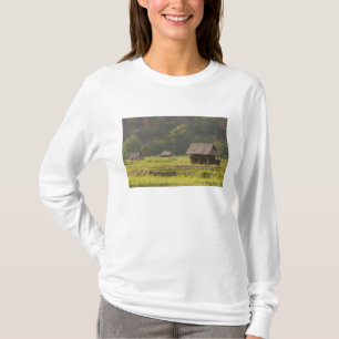 Camiseta Asia, Tailandia, Mae Hong Son, Cabañas de arroz en