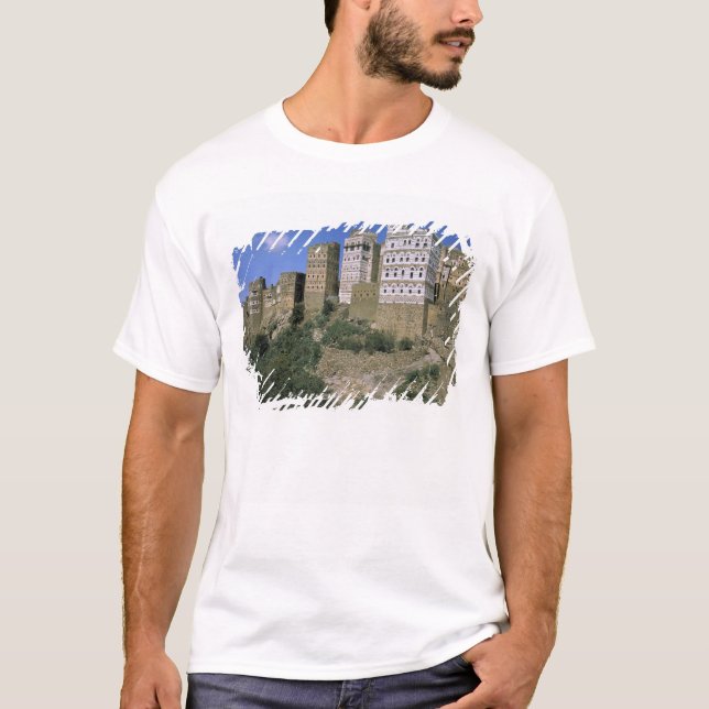 Camiseta Asia, Yemen, Al Hajjara. Edificios y solo (Anverso)