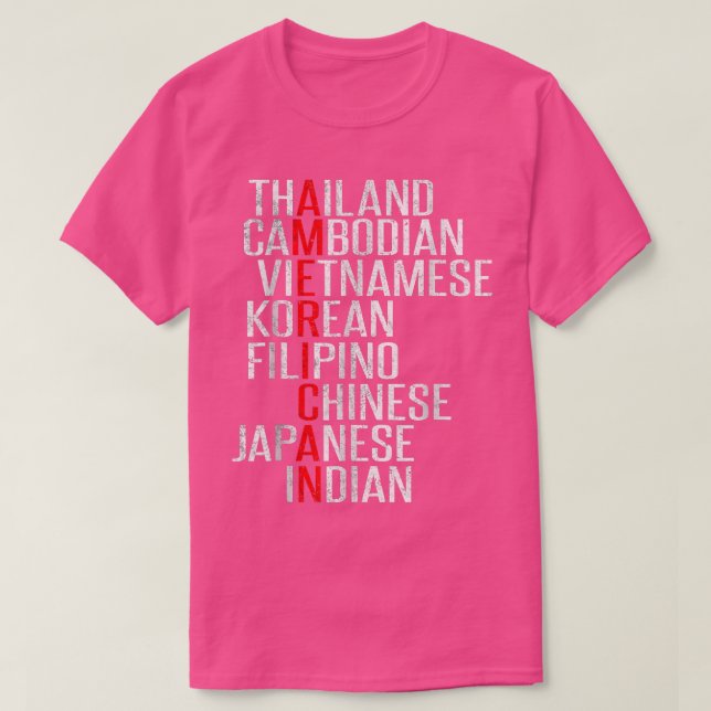 Camiseta Asian American Pride We Are All Americans  (Diseño del anverso)