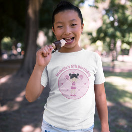 Camiseta Asian Cheerleader Custom Girls Birthday Party