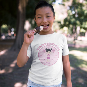 Camiseta Asian Cheerleader Custom Girls Birthday Party