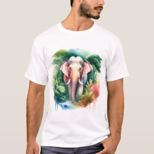 Camiseta Asian Elephant Watercolor REF65 - Watercolor