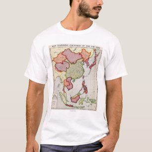 Camiseta AsiaPanoramic del este MapEast Asia