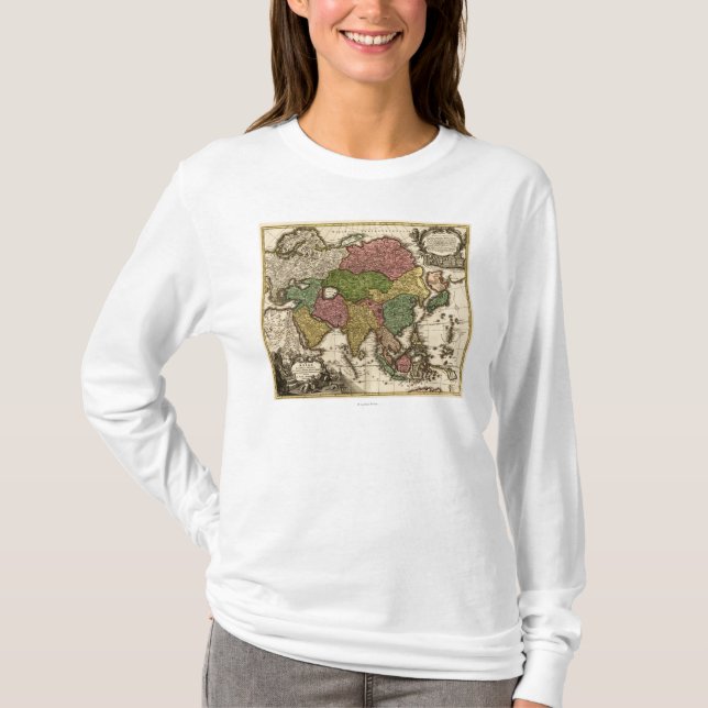 Camiseta AsiaPanoramic MapAsia 5 (Anverso)