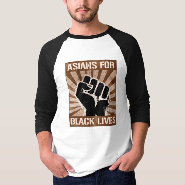 Camiseta Asiáticos por vidas negras (Anverso)