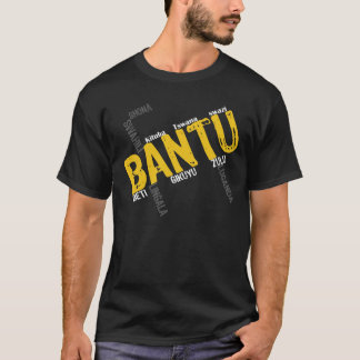 Camiseta Asiduo bantú-Negro