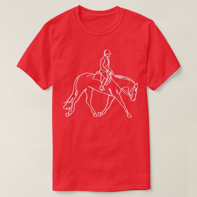 Camiseta Asiento de caza caballito inglés equitación equis (Diseño del anverso)