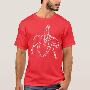 Camiseta Asiento de caza caballito inglés equitación equis