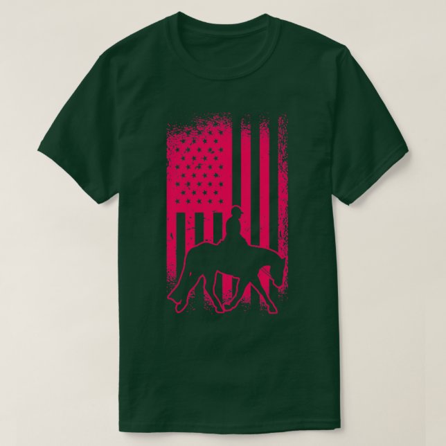 Camiseta Asiento de caza caballito inglés equitación equis (Diseño del anverso)
