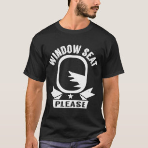 Camiseta Asiento De Ventana Por Favor Avión De Viaje