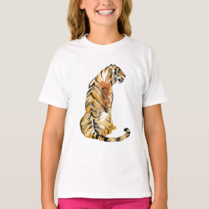 Camiseta Asiento del tigre de color agua